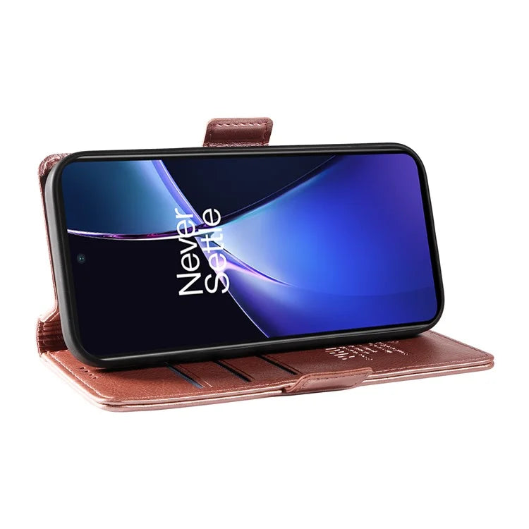 YIKATU YK-007 For OnePlus Nord CE4 Lite 5G / Oppo K12x 5G (China) Wallet Case Litchi Grain Leather Phone Protective Cover