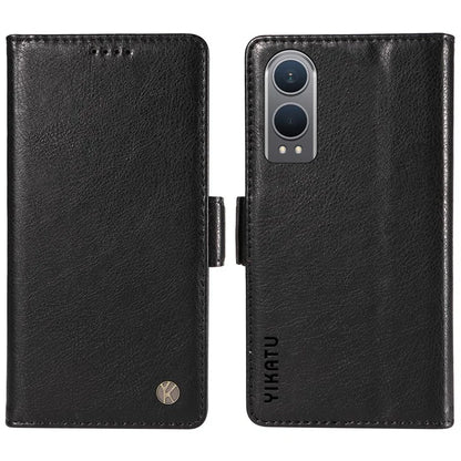 YIKATU YK-007 For OnePlus Nord CE4 Lite 5G / Oppo K12x 5G (China) Wallet Case Litchi Grain Leather Phone Protective Cover
