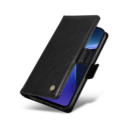 YIKATU YK-007 For OnePlus Nord CE4 Lite 5G / Oppo K12x 5G (China) Wallet Case Litchi Grain Leather Phone Protective Cover