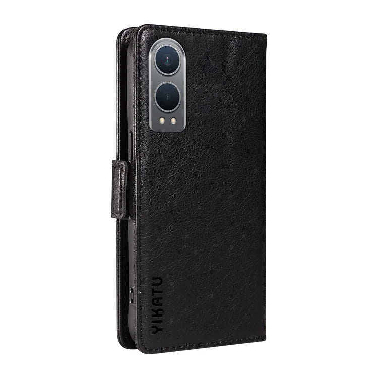 YIKATU YK-007 For OnePlus Nord CE4 Lite 5G / Oppo K12x 5G (China) Wallet Case Litchi Grain Leather Phone Protective Cover
