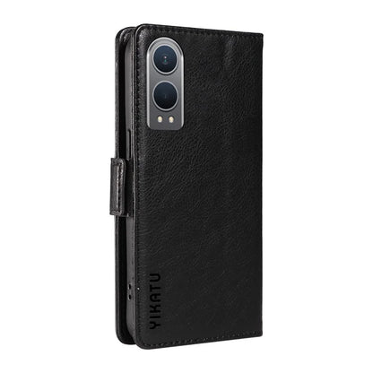 YIKATU YK-007 For OnePlus Nord CE4 Lite 5G / Oppo K12x 5G (China) Wallet Case Litchi Grain Leather Phone Protective Cover