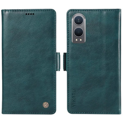 YIKATU YK-007 For OnePlus Nord CE4 Lite 5G / Oppo K12x 5G (China) Wallet Case Litchi Grain Leather Phone Protective Cover