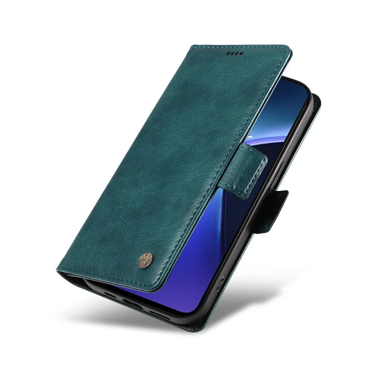 YIKATU YK-007 For OnePlus Nord CE4 Lite 5G / Oppo K12x 5G (China) Wallet Case Litchi Grain Leather Phone Protective Cover