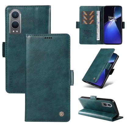 YIKATU YK-007 For OnePlus Nord CE4 Lite 5G / Oppo K12x 5G (China) Wallet Case Litchi Grain Leather Phone Protective Cover