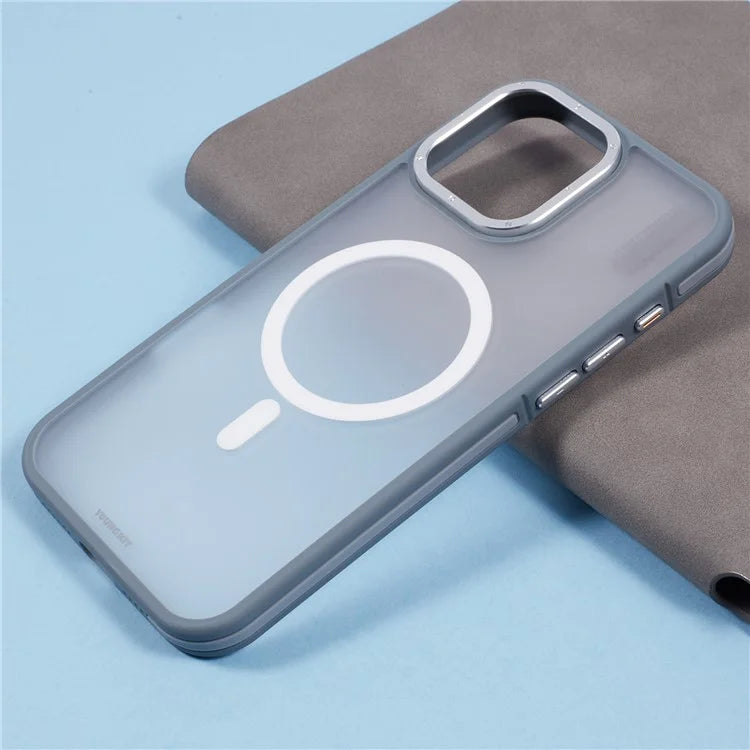 YOUNGKIT For iPhone 16 Pro Max Case Compatible with MagSafe PC + TPU Anti-Fingerprint Phone Cover