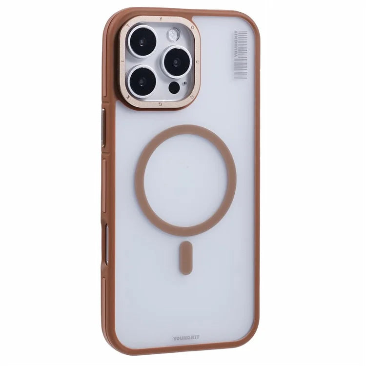 YOUNGKIT For iPhone 16 Pro Max Case Compatible with MagSafe PC + TPU Anti-Fingerprint Phone Cover