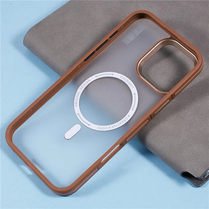YOUNGKIT For iPhone 16 Pro Max Case Compatible with MagSafe PC + TPU Anti-Fingerprint Phone Cover