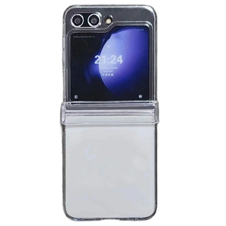 For Samsung Galaxy Z Flip5 5G Case Hinge Protection PC Clear Shockproof Phone Cover