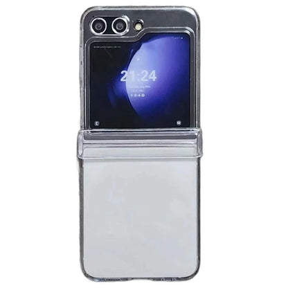 For Samsung Galaxy Z Flip5 5G Case Hinge Protection PC Clear Shockproof Phone Cover