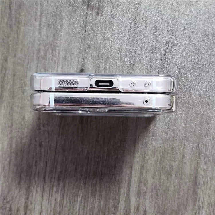For Samsung Galaxy Z Flip5 5G Case Hinge Protection PC Clear Shockproof Phone Cover