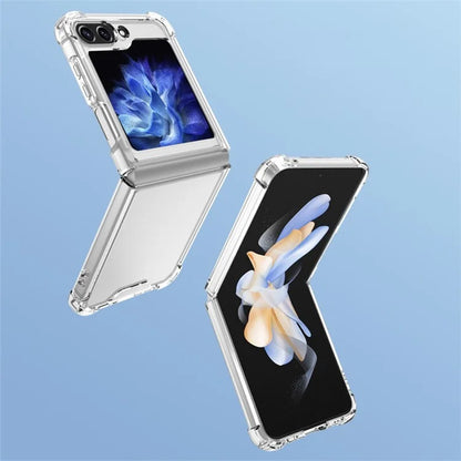 For Samsung Galaxy Z Flip5 5G Case Clear Acrylic Phone Cover Reinforced Corners
