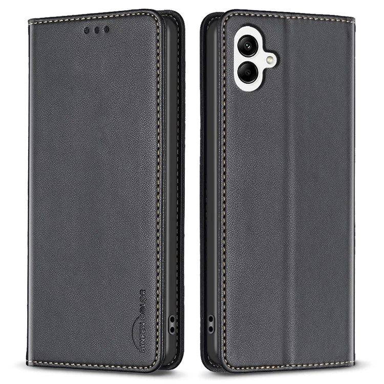 BINFEN COLOR BF18 For Samsung Galaxy A06 Leather Case Card Slots Phone Cover