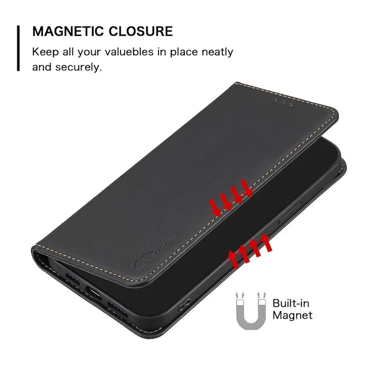 BINFEN COLOR BF18 For Samsung Galaxy A06 Leather Case Card Slots Phone Cover
