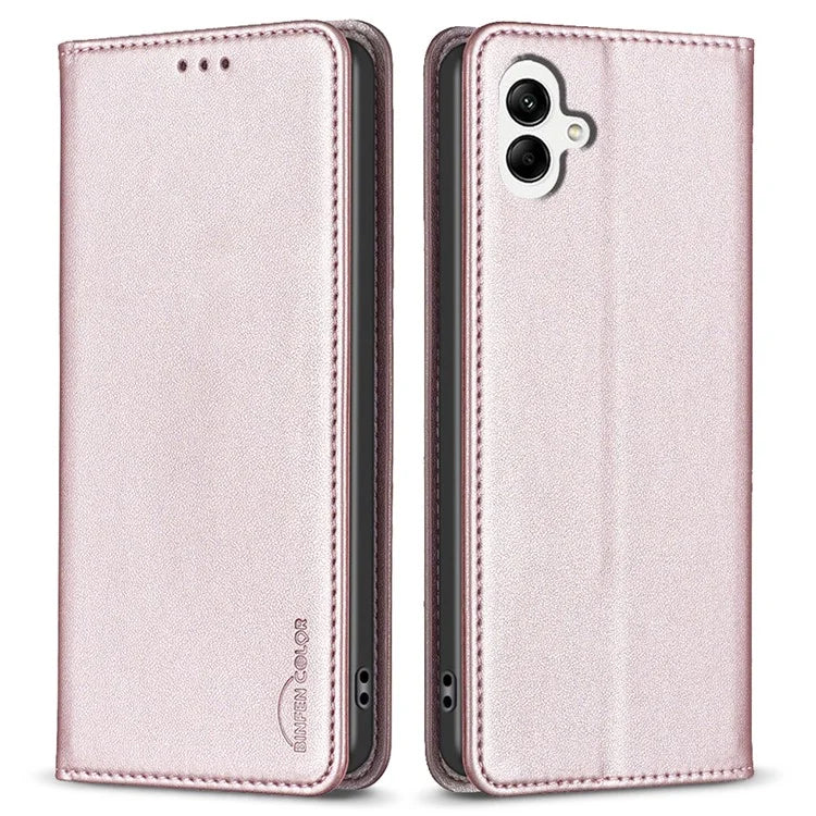 BINFEN COLOR BF18 For Samsung Galaxy A06 Leather Case Card Slots Phone Cover
