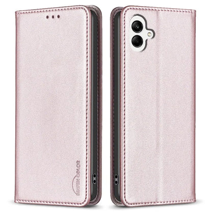 BINFEN COLOR BF18 For Samsung Galaxy A06 Leather Case Card Slots Phone Cover