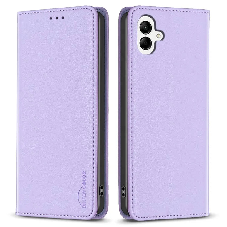 BINFEN COLOR BF18 For Samsung Galaxy A06 Leather Case Card Slots Phone Cover