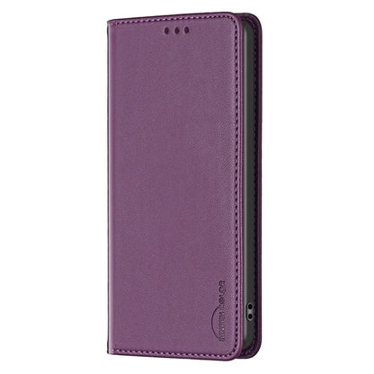 BINFEN COLOR BF18 For Samsung Galaxy A06 Leather Case Card Slots Phone Cover