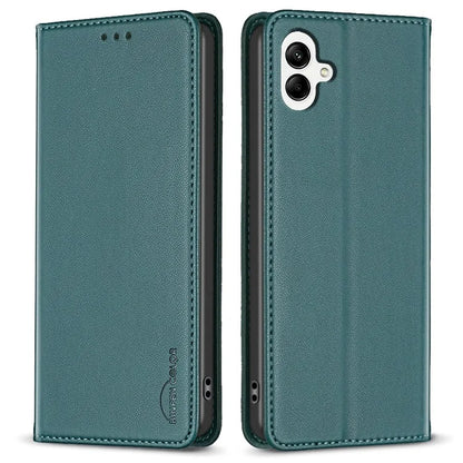 BINFEN COLOR BF18 For Samsung Galaxy A06 Leather Case Card Slots Phone Cover