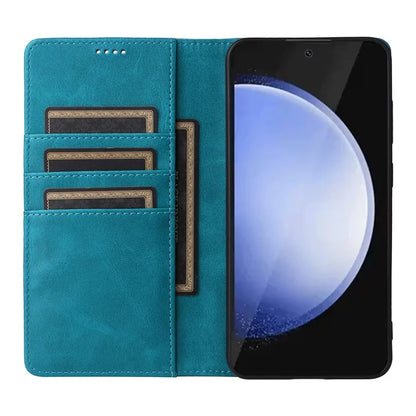 For Samsung Galaxy S24 FE Case RFID Blocking Shockproof Leather Phone Cover
