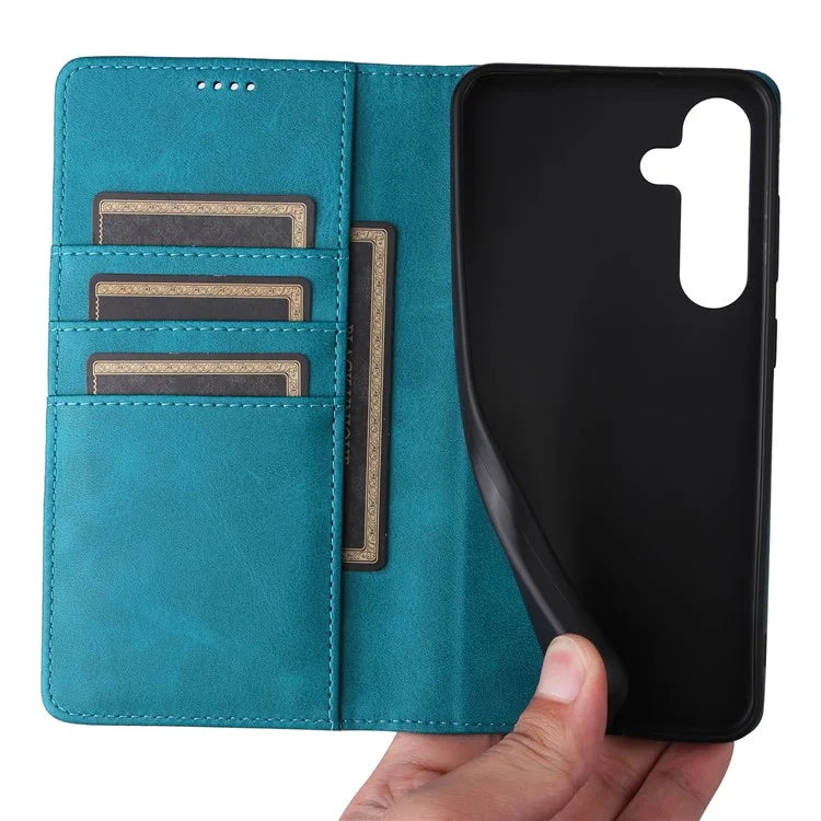 For Samsung Galaxy S24 FE Case RFID Blocking Shockproof Leather Phone Cover