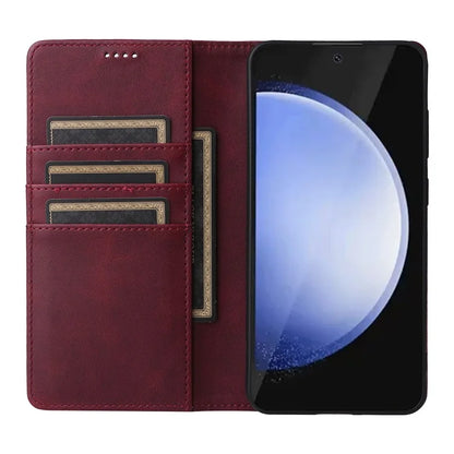 For Samsung Galaxy S24 FE Case RFID Blocking Shockproof Leather Phone Cover