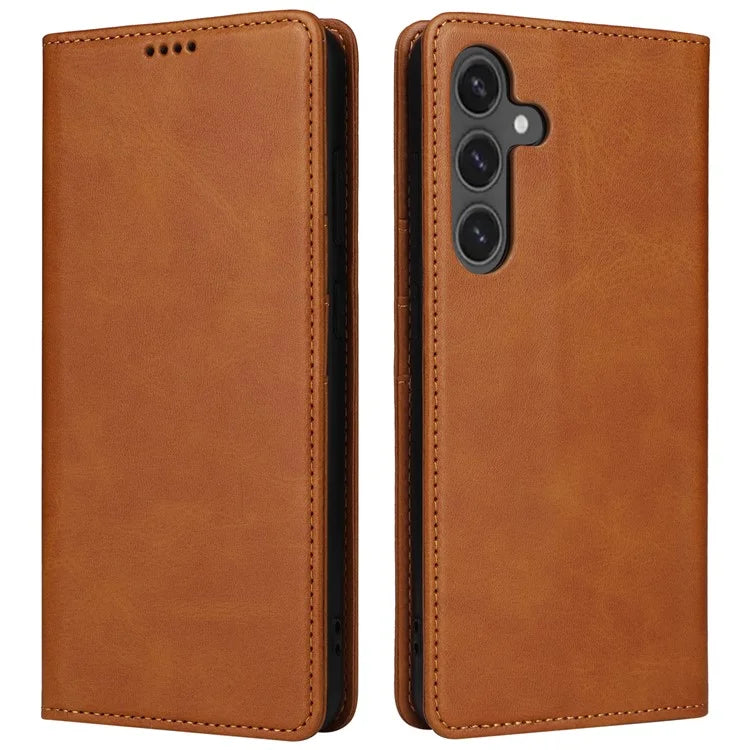 For Samsung Galaxy S24 FE Case RFID Blocking Shockproof Leather Phone Cover
