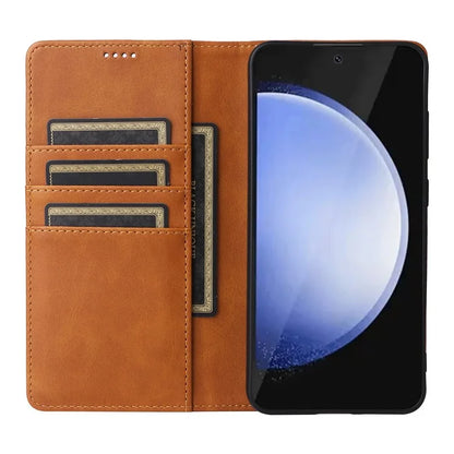 For Samsung Galaxy S24 FE Case RFID Blocking Shockproof Leather Phone Cover