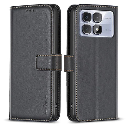 BINFEN COLOR BF17 For Xiaomi Redmi K70 Ultra Case Wallet Folio Flip Leather Cover