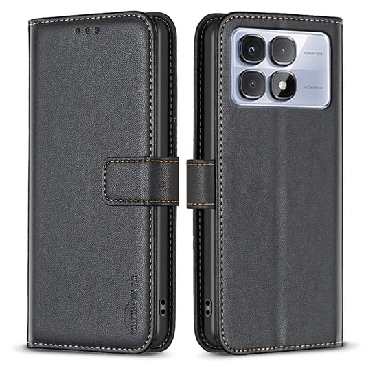 BINFEN COLOR BF17 For Xiaomi Redmi K70 Ultra Case Wallet Folio Flip Leather Cover