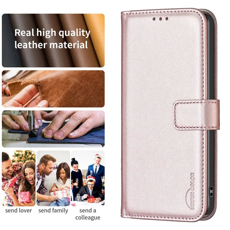 BINFEN COLOR BF17 For Samsung Galaxy A06 Leather Phone Case Wallet Cover