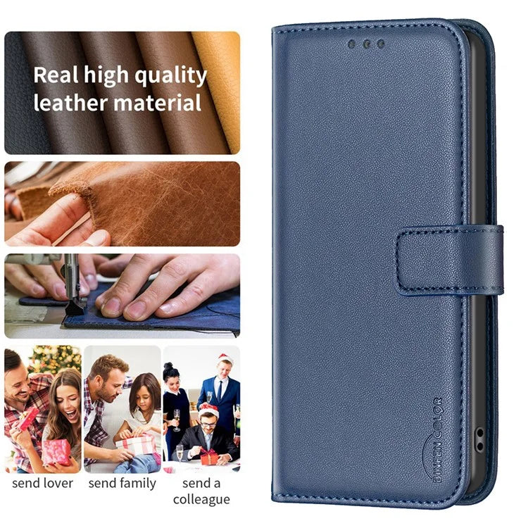 BINFEN COLOR BF17 For Samsung Galaxy A06 Leather Phone Case Wallet Cover