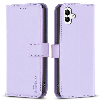 BINFEN COLOR BF17 For Samsung Galaxy A06 Leather Phone Case Wallet Cover