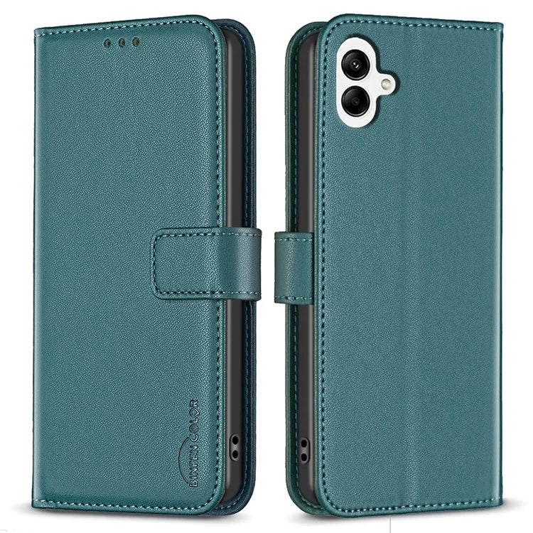 BINFEN COLOR BF17 For Samsung Galaxy A06 Leather Phone Case Wallet Cover