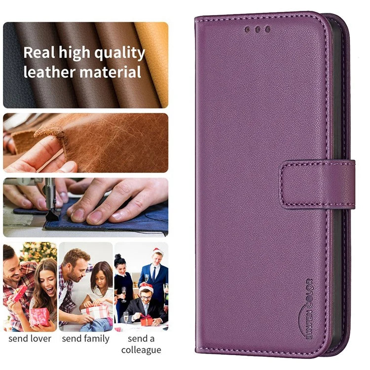 BINFEN COLOR BF17 For Samsung Galaxy A06 Leather Phone Case Wallet Cover