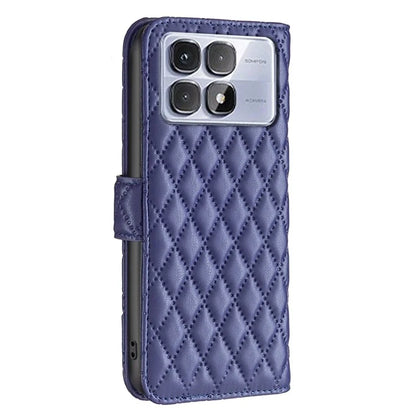 BINFEN COLOR BF Style-14 For Xiaomi Redmi K70 Ultra Case Rhombus Phone Leather Cover Stand