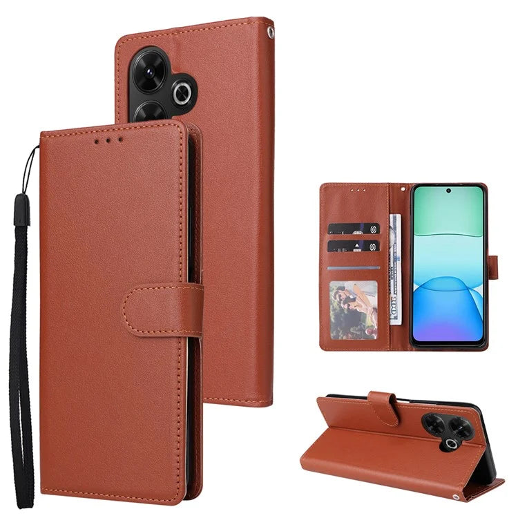 For Xiaomi Redmi 13 5G / 4G Case Wallet Stand View PU Leather Phone Cover