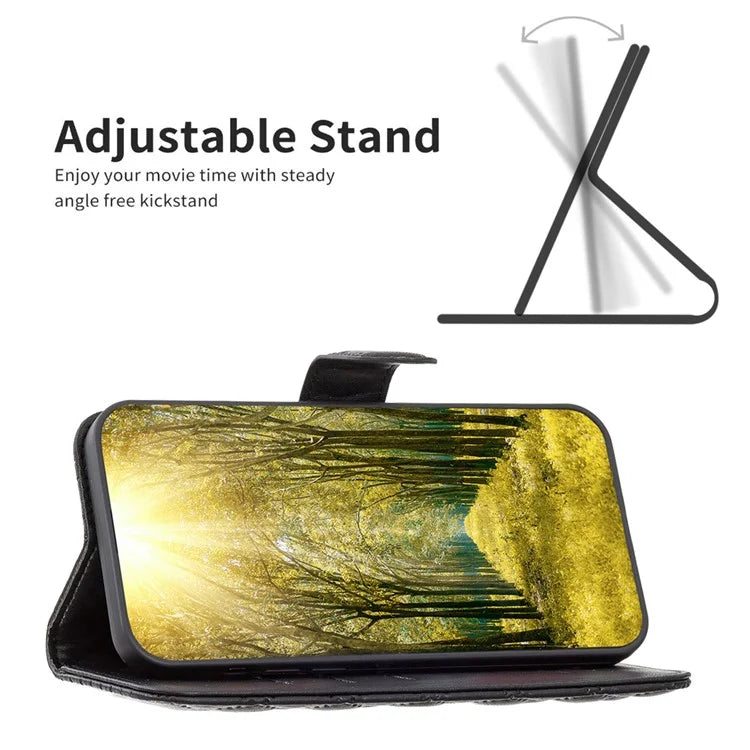 BINFEN COLOR BF Style-14 For Samsung Galaxy A06 Case PU Leather Rhombus Phone Cover