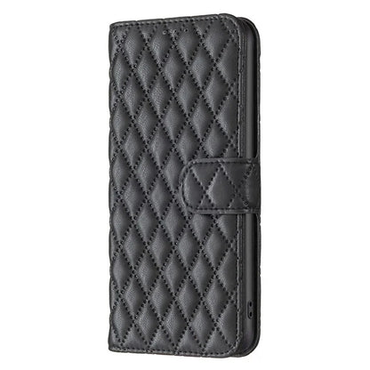 BINFEN COLOR BF Style-14 For Samsung Galaxy A06 Case PU Leather Rhombus Phone Cover