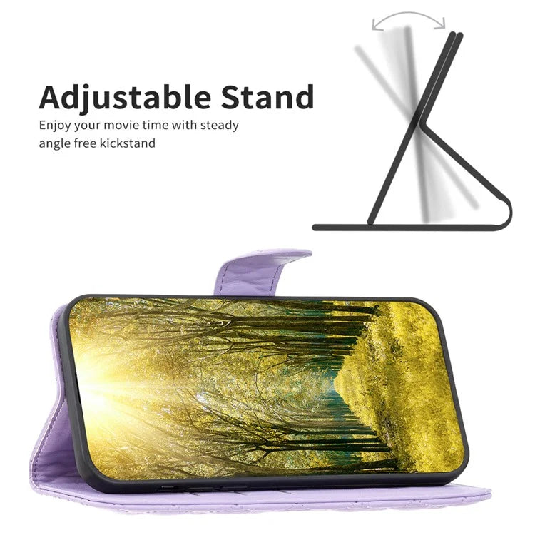 BINFEN COLOR BF Style-14 For Samsung Galaxy A06 Case PU Leather Rhombus Phone Cover