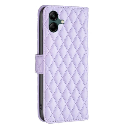 BINFEN COLOR BF Style-14 For Samsung Galaxy A06 Case PU Leather Rhombus Phone Cover