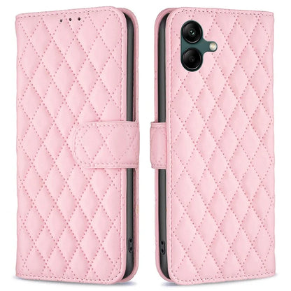 BINFEN COLOR BF Style-14 For Samsung Galaxy A06 Case PU Leather Rhombus Phone Cover