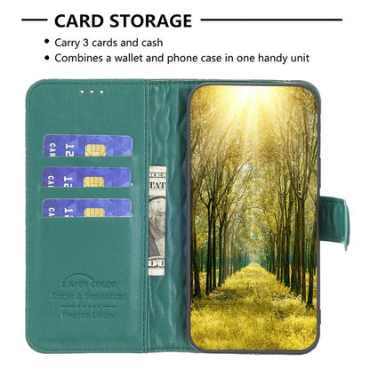 BINFEN COLOR BF Style-14 For Samsung Galaxy A06 Case PU Leather Rhombus Phone Cover