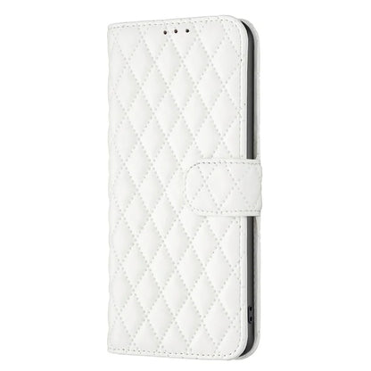 BINFEN COLOR BF Style-14 For Samsung Galaxy A06 Case PU Leather Rhombus Phone Cover