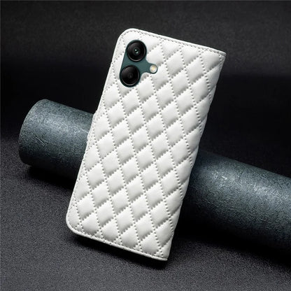 BINFEN COLOR BF Style-14 For Samsung Galaxy A06 Case PU Leather Rhombus Phone Cover