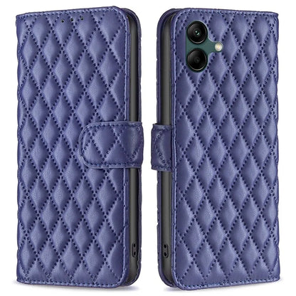BINFEN COLOR BF Style-14 For Samsung Galaxy A06 Case PU Leather Rhombus Phone Cover