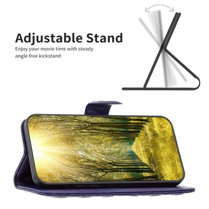 BINFEN COLOR BF Style-14 For Samsung Galaxy A06 Case PU Leather Rhombus Phone Cover