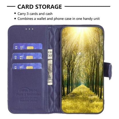 BINFEN COLOR BF Style-14 For Samsung Galaxy A06 Case PU Leather Rhombus Phone Cover