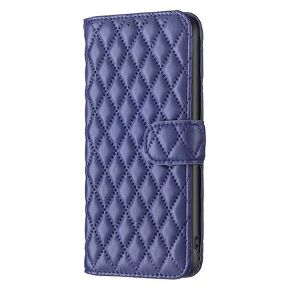 BINFEN COLOR BF Style-14 For Samsung Galaxy A06 Case PU Leather Rhombus Phone Cover
