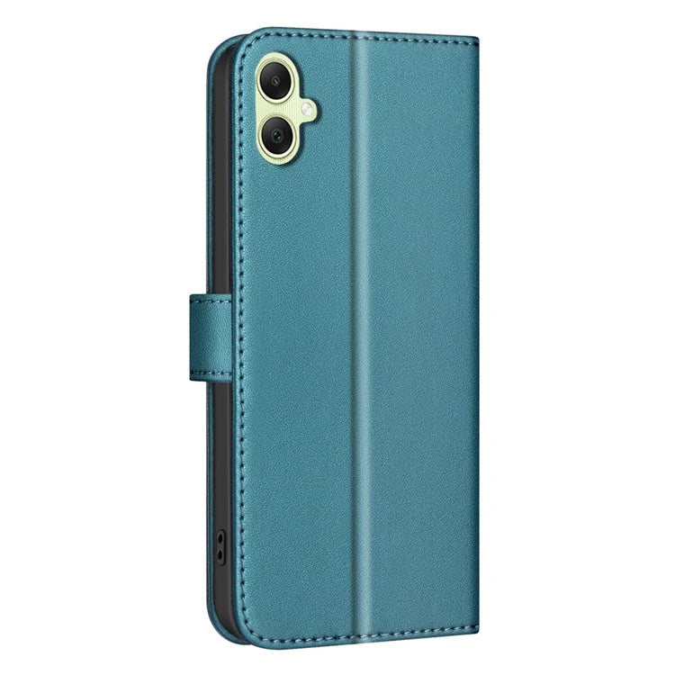 BINFEN COLOR BF34 for Samsung Galaxy A06 Case Wallet PU Leather Cover Square Grid Pattern