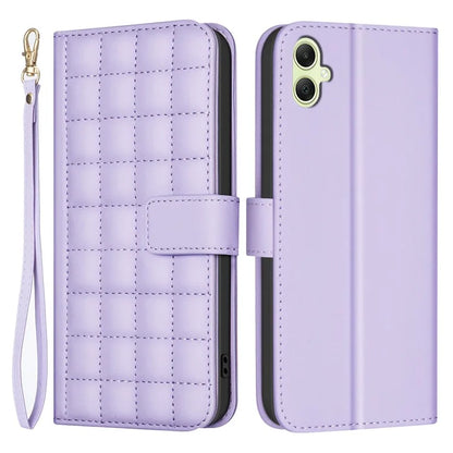 BINFEN COLOR BF34 for Samsung Galaxy A06 Case Wallet PU Leather Cover Square Grid Pattern
